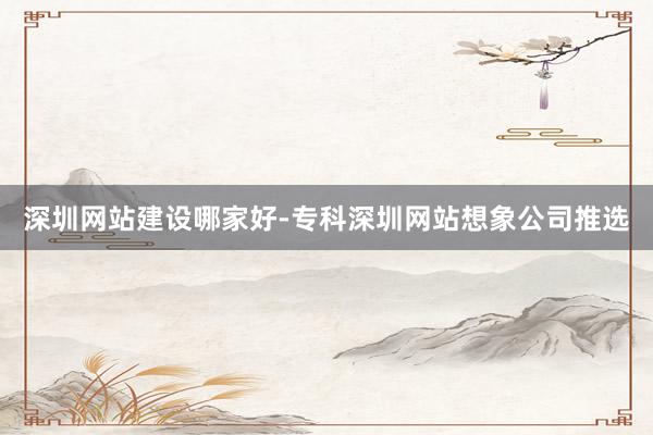 深圳网站建设哪家好-专科深圳网站想象公司推选