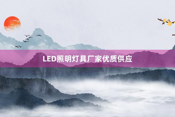 LED照明灯具厂家优质供应